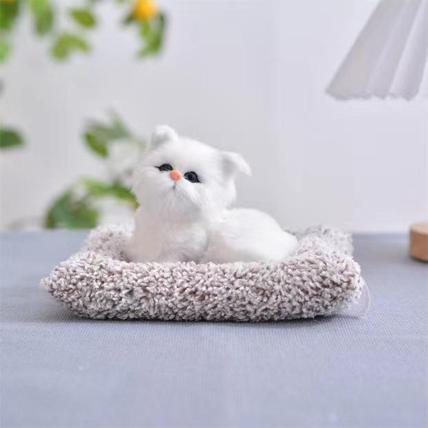 Adorable Cat Figurine with Bell - Perfect Birthday Gift for Girlfriends, Kids, and Cat Lovers