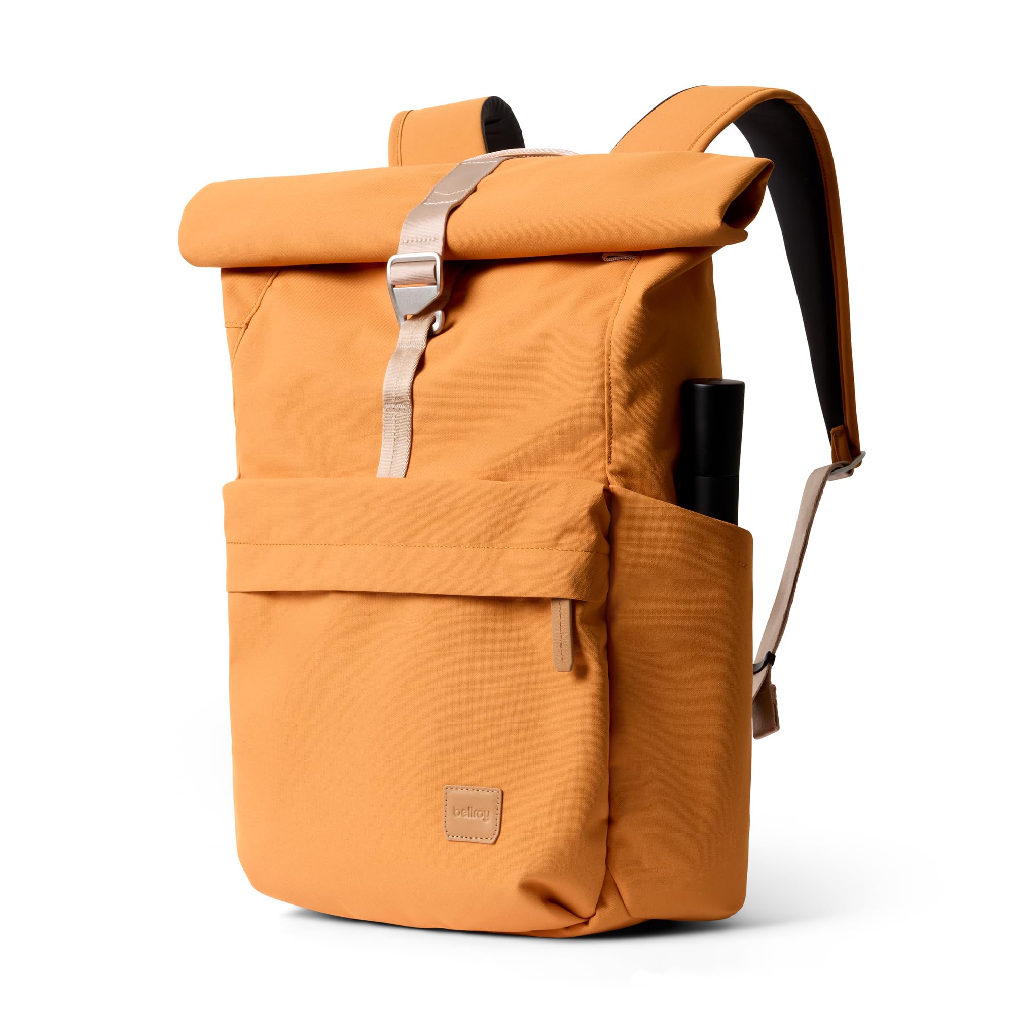 

Bellroy Classic Rolltop Commuter Backpack, Fits 16-inch Laptops, Attaches to Suitcases, and Has Top and Side Access - Butterscotch