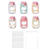 Candy Jar Paper Greeting Cards with Clear Seal Bag for Kid Birthday and Student Classroom Valentines Gift Exchanging