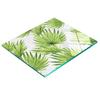 Decorative Glass Chopping and Serving Board Tropical Leaves 60x52 Cm