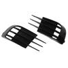 1 Pair Gloss Black Front Bumper Fog Light Grille Cover Fog Lamp Bezel Trim Replacement for 6 MK6 GTD 2008‑2013