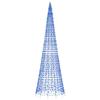 VidaXL LED Christmas Tree On Flagpole 1534 LEDs Blue 500 Cm, Christmas Decoration, LED Light, Christmas Light 358119
