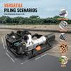 VEVOR Martello Per Pali a T a Benzina 37.77cc, Pilonatrice per Recinzioni a Motore a 4 Tempi a Benzina, con 2 Teste per Infilare Pali(55/70 mm)