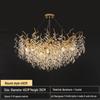 Elegant French Crystal Chandelier: K9 Aluminum Art Lamp for Living, Dining, and Bedroom