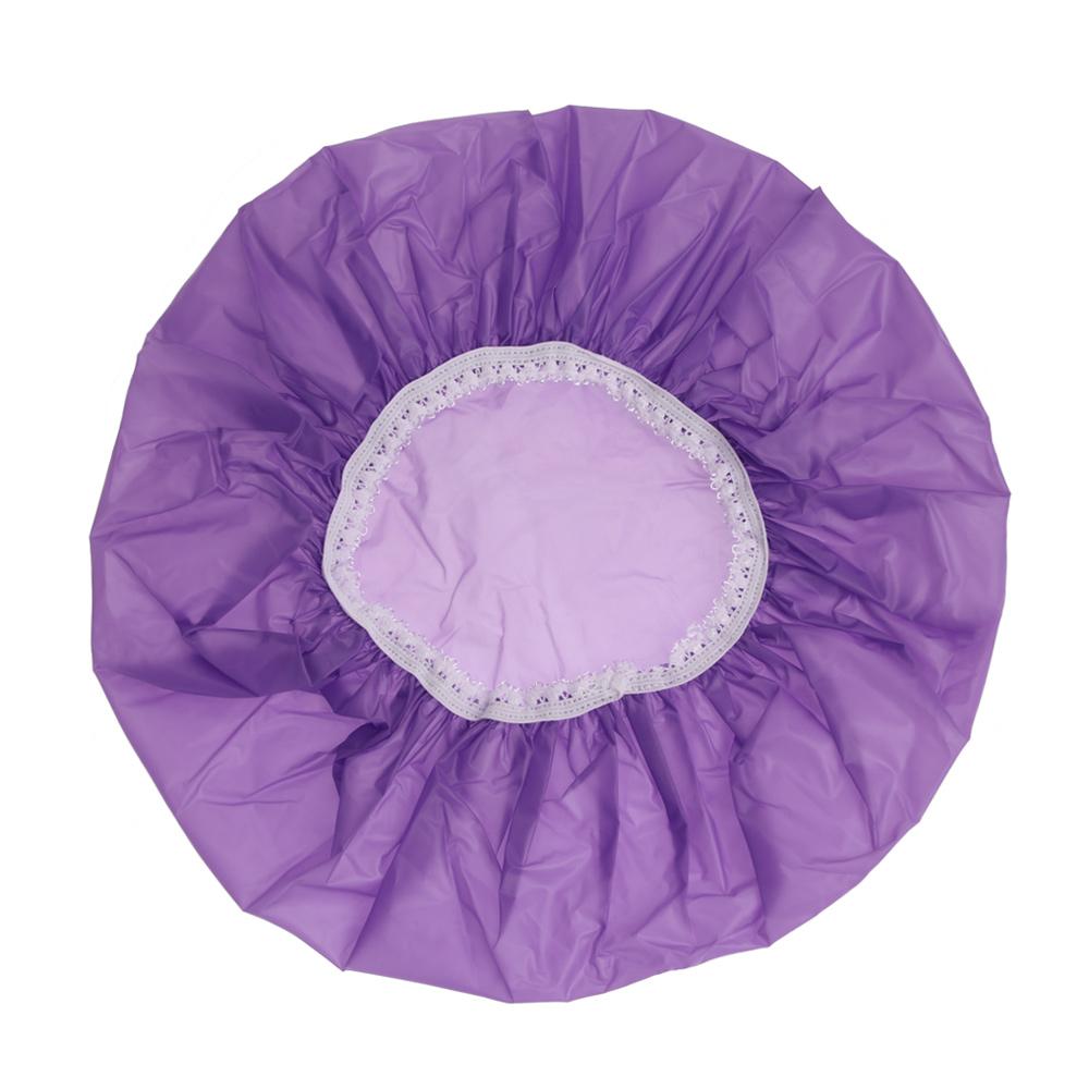 New Bathroom Supplies Salon Product Hair Protect Bathing Shower Cap Waterproof Hats Elastic Band