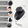 Double Sided Facial Cleansing Brush with Soft Nylon Bristles and Silicone Head for Exfoliation Massage and Gentle Skin Care Tool