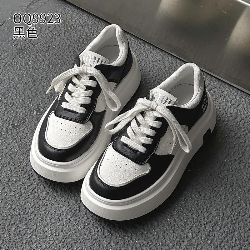 Thick-soled autumn and winter new ins trendy suction film sole leather velvet casual board shoes