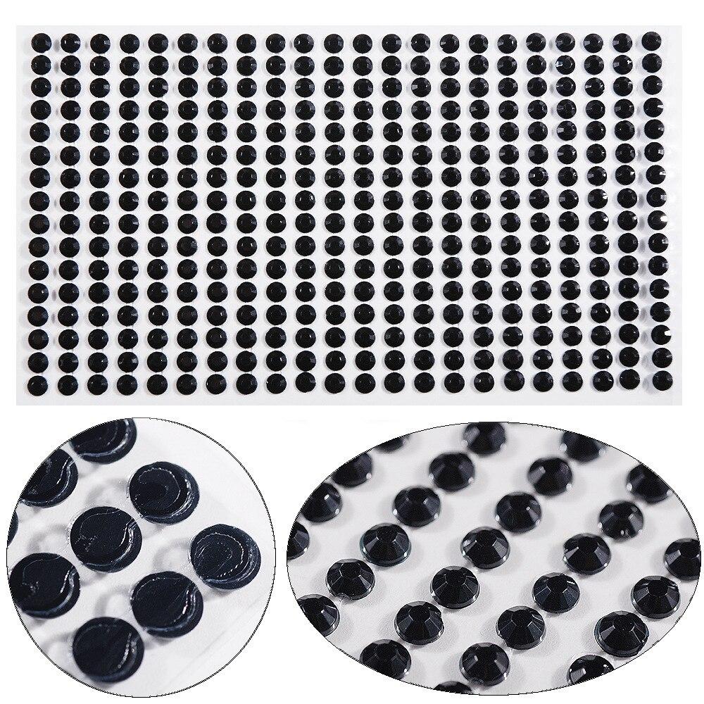 3-6mm Electric syllable face stickers eyebrows face stickers diamond nail art pearl stickers masquerade face decoration diamonds