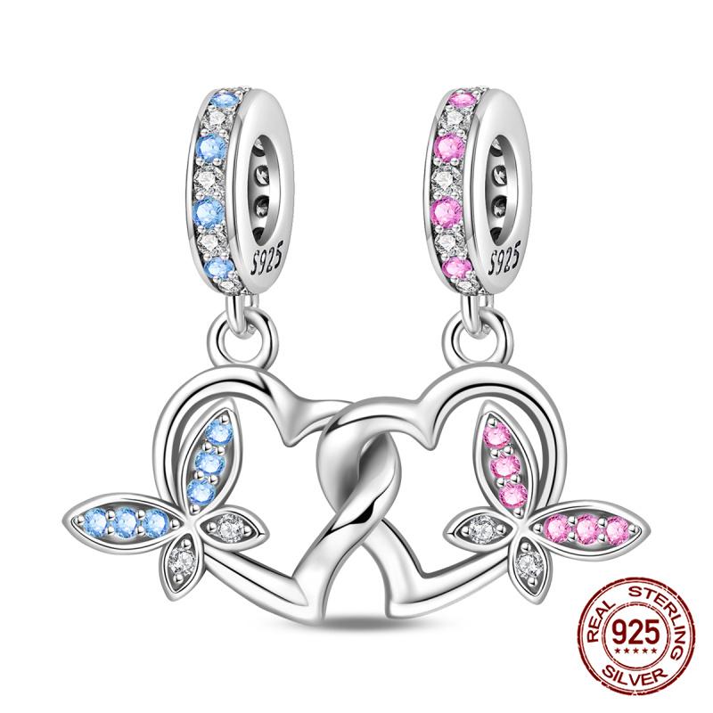 Copper Sweet Travelair Balloon Beaded Eros Arrow Through The Heart Charms Fit Bracelet Diy Jewelry Making Women'S Gift