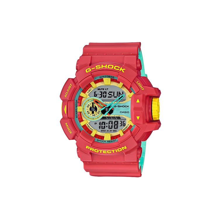 CASIO Men Liquid Crystal/Analog Dual Display Series Red Watch GA-400CM-4A GA-400CM-4A Red Case