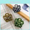Elegant Flower Design Hair Claw Clip With Sparkling Rhinestones For Women