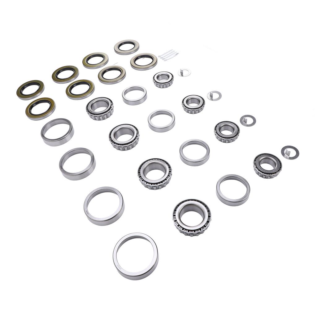 Zestawy łożysk osi przyczep łodziowych 25580 14125A do osi tandemowych od 5200 do 7000 funtów, 4 zestawy