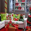 Hollyhorse Merry Grinchmas Pillow Covers 18x18 Set of 4 Cushion Case for Sofa Couch Decoration