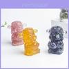 Crystal Fortune God Figurine With Natural Gemstones For Home Decor And Gift Giving
