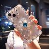 Diamond-encrusted Four-leaf Clover for Apple 17 Mobile Phone Case Luxury iPhone16 Muse 15Promax Transparent 12 Case