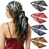 90cm Women's Retro Floral European & American Style Satin Silk Scarf