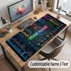Abstract Personalized Theme Customized Mouse Pad Personalized Print Name Text Desk Mat For Home Office Table Decor
