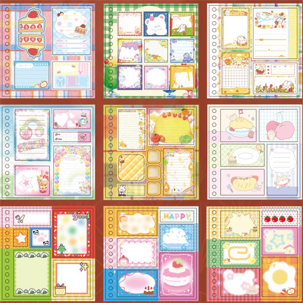 Cute Cartoon Stickers Book Writable Funny DIY Craft Decorative Sticker for Scrapbooking Journals Art Projects