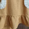 Koreanische Version Kinderkleidung Mädchen Blau Imitation Denim Anzug Sommer Ärmelloses Oberteil + Weite Hose Zweiteiliges Set