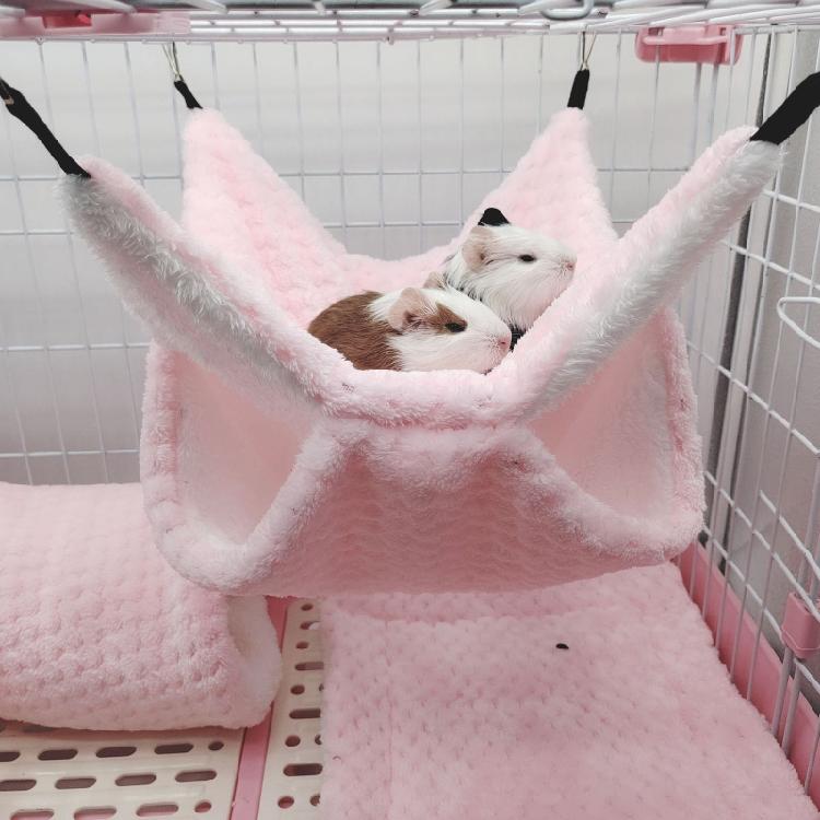 Hamster Hammock Cave Shed Small Pet Warm Hut Cage Tunnel for Guinea Pigs