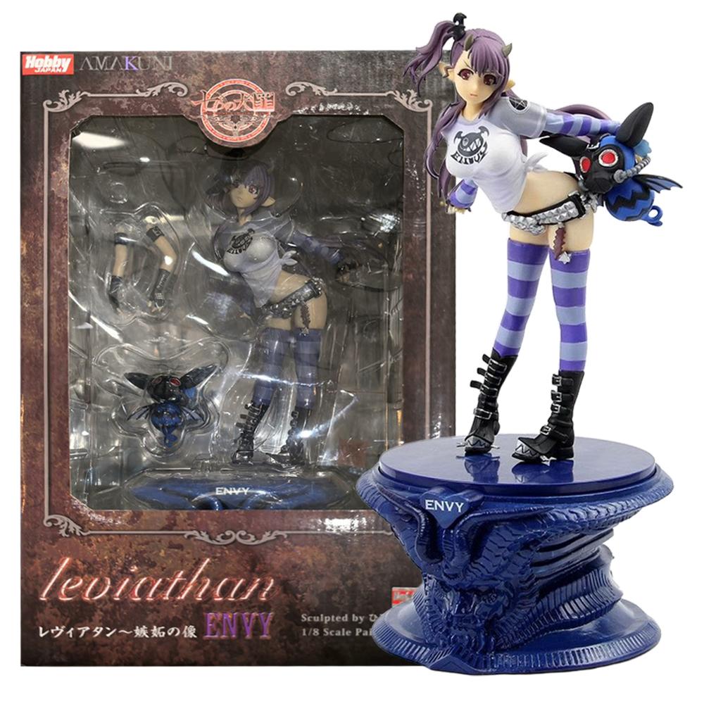 22CM Anime Sin Seven Deadly Sins Leviathan Figure Jealousy Standing Model Toy Gift Collection Aciton Figure With a Bottom Base