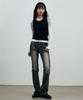 Alikim Comet Layered Sleeve Top / Black