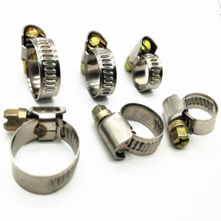 

German Type 304 Stainless Steel Hose Clamp for Gas, Rubber, and Water Pipes
