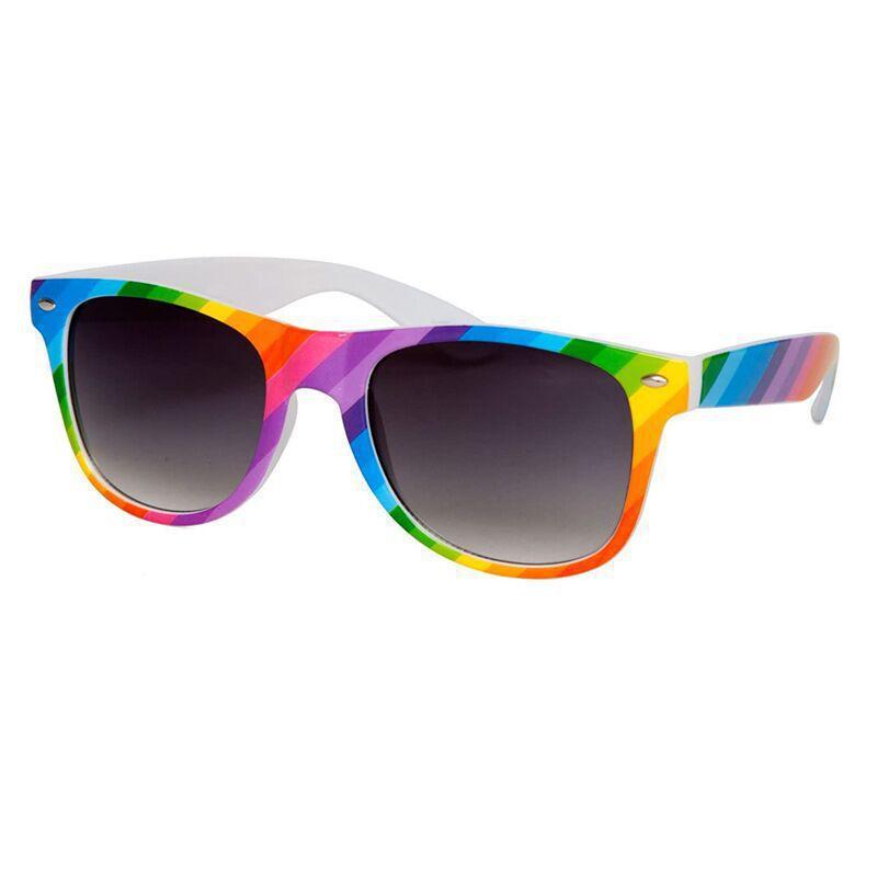 

Colorful Gradient Rainbow Sunglasses Retro Square Frame Fashion Eyewear For Pride Parades And Parties KJ140