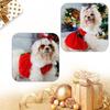 Santa Claus Suit Red Dresses Fashion Dog Cats Warm Photo Costume Pet Supplies