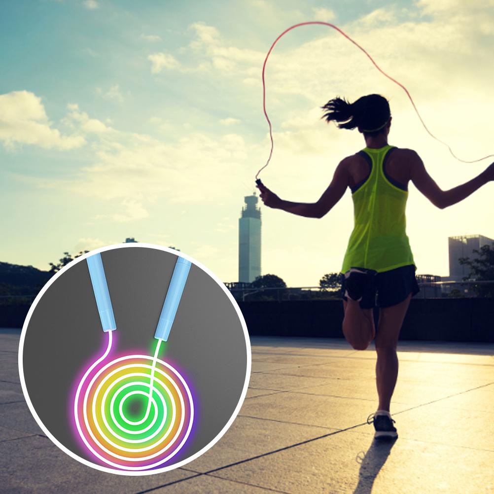 LED Jumping Rope for Kids Light Up Exercise Jump Rope Luminous Skipping Ropes for Sport Fitness