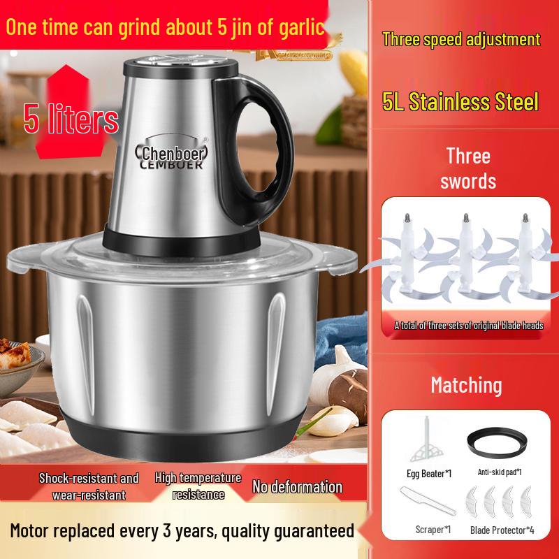 

Electric Garlic Mincer & Paste Maker: Household Garlic Cutter & Ginger Grinder