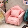 1:12 Miniature Dollhouse Sofa - OB11 Single Sofa Model for Living Room Decor.