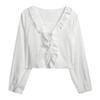 Women's French Ruffle Trim Shawl Cardigan & Camisole Set - Summer Sun Protection
