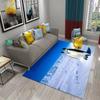 Antarctica Penguin Pattern Carpet Cute Animal Large Carpet for Living Room Bedroom Decor Area Mats Bathroom Non-slip Mat Carpet