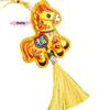 S-1Pc Chinese Style Zodiac Mascot Pendant Blessing Embroidery Lucky Fragrant Bag With Tassels Horse Incense Bag Car Hanging