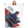 Mission Impossible Movie Blanket Fleece Spring Autumn Tom Cruise Multi-function Thin Throw Blankets for Bed Travel Bedspread