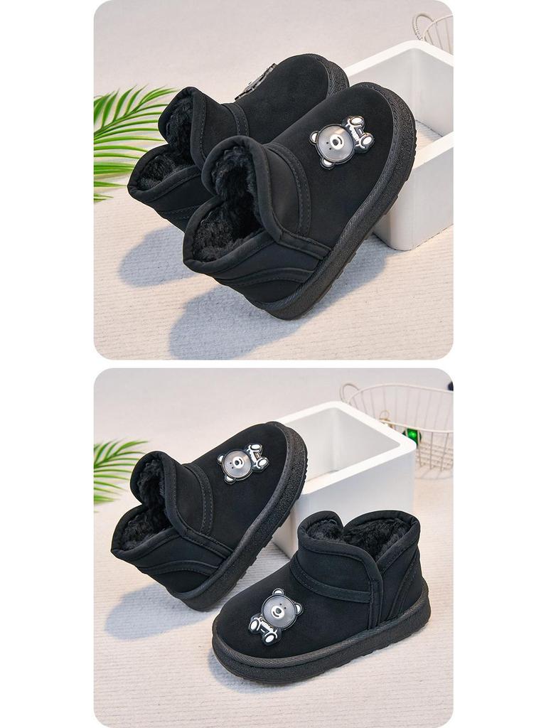 2025 Winter New Cotton Snow Boots: Thick, Warm, Anti-Slip for Kids