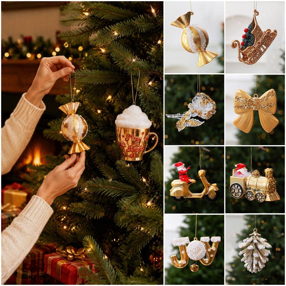 Candy Pinecone Bowknot CHristmas Hanging Decoration Christmas Tree Decoration