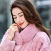 New Fur Real Mink Fur Patchwork Mink Coat Genuine Leather Fur Mink Short Pink Mink Real Mink Send Mom and Wife