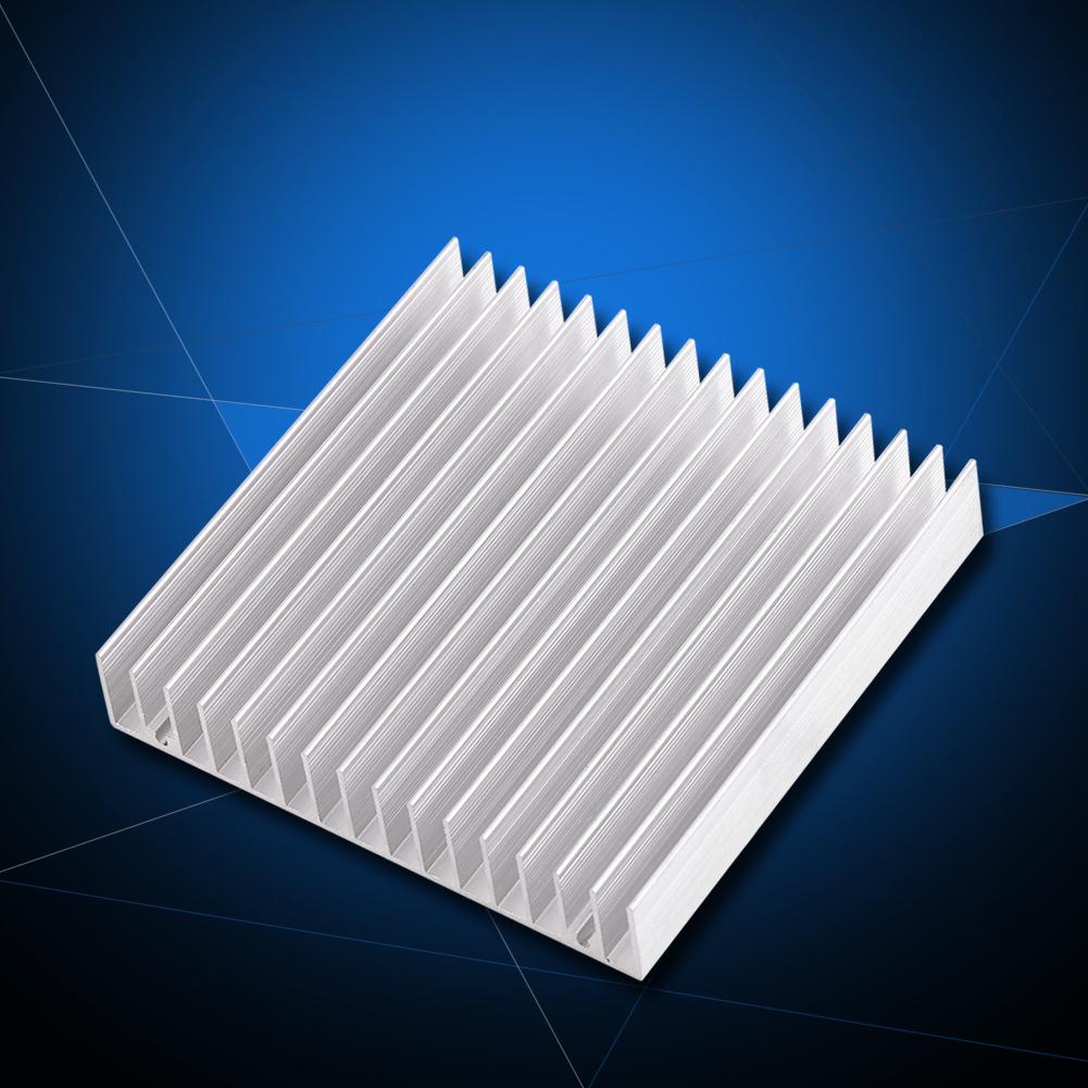 Aluminum heatsink, good thermal conductivity and cooling fins of the heatsink 100 x 100 x 18 mm, reduce the of hardware failure in computers, pow