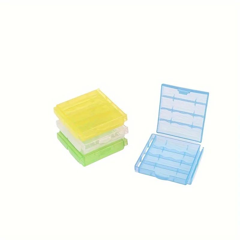 5 unidades Caixa de Armazenamento de Bateria de Plástico Transparente Adequada para Bateria AA/AAA Economia de Energia Suporte Recipiente de Bateria