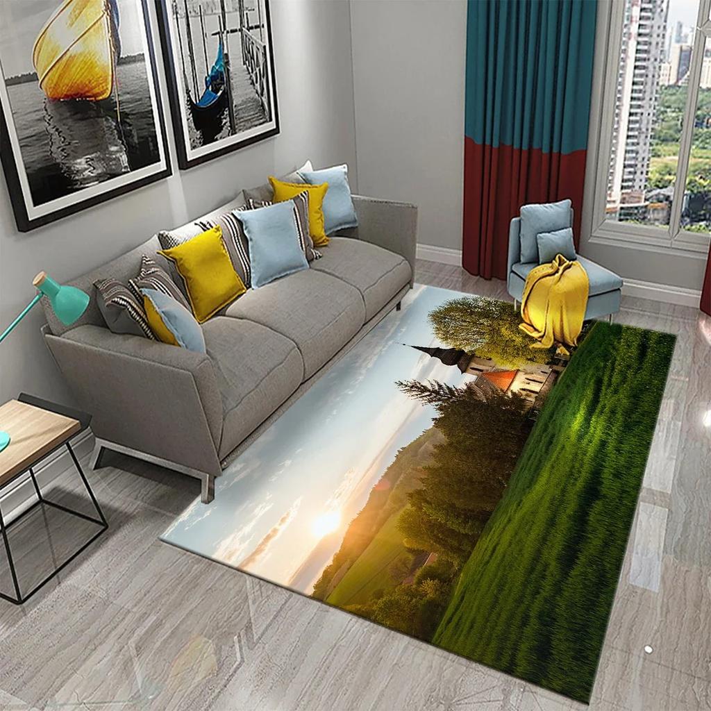 3D Religion Church Carpet Holiday Home Prayer Decor Living Room Bedroom Balcony Non-Slip Floor Mat