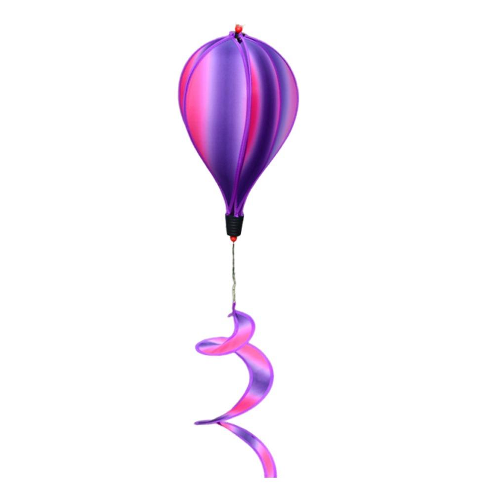 Giant Size Hot Air Balloon Rainbow Colors Color-changing Film Rainbow Decoration Striped Tie Dye Plastic Material Wind Spinner