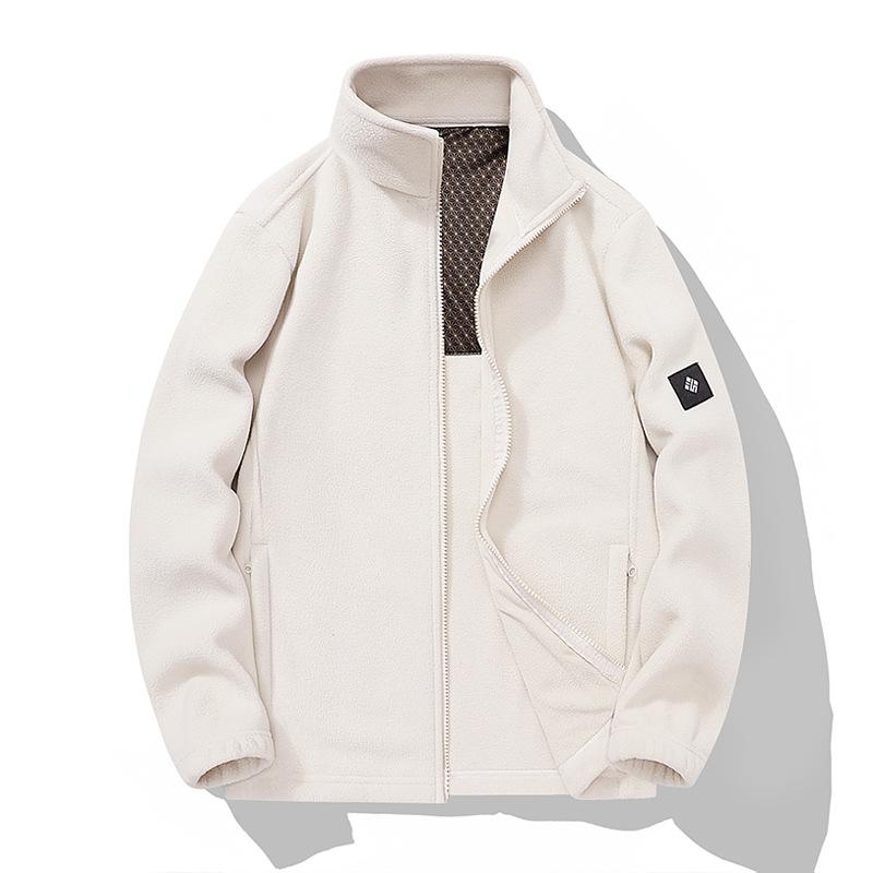 Autumn and Winter Fleece Jacket for Couples, Warm Stand Up Collar Cardigan, Couple Style Fleece Jacket, Graphene Fleece Jacket