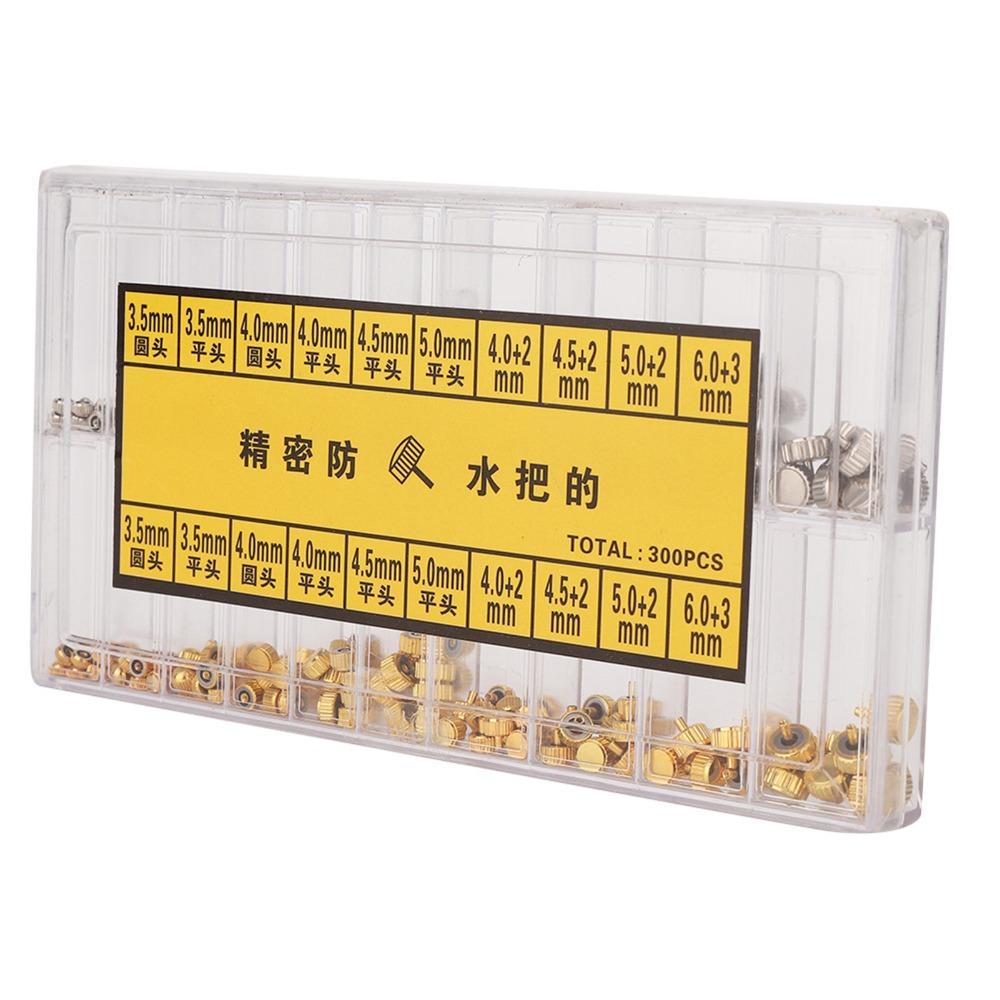 Silver Watch Crown Kit Steel Watch Crown Replacement Professional Watch Crown Parts  Watch Repair