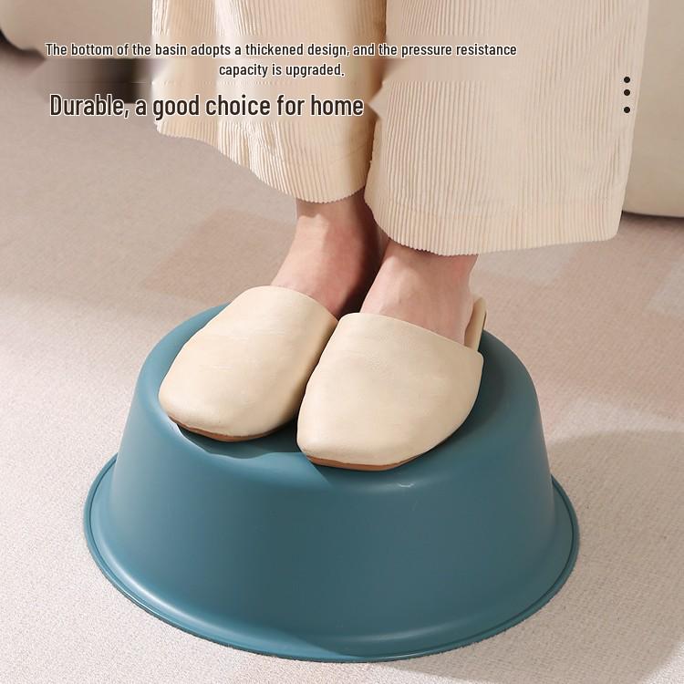 Extra Thick Durable Plastic Washbasin for Laundry, Student Dorms & Foot Washing