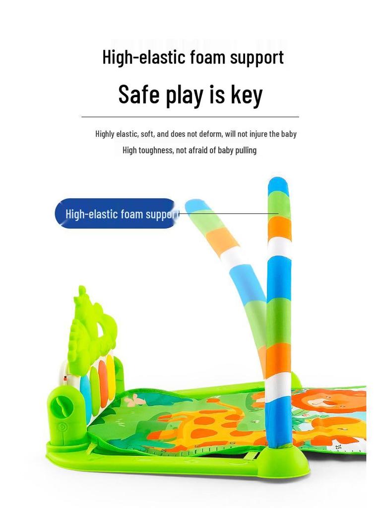 Cross-border Baby Music Gym: Interactive Piano Toy & Educational Game Mat for Newborns