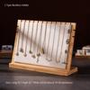 Classical Large Capacity Jewelry Display Rack Multiple Necklace Display Stand Detachable Suede Wood Display Rack
