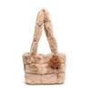 Large Capacity Plush Bag Women'S Plush Tote Bag Commuter Shoulder Bag