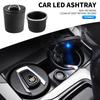 Portable Car LED Ashtray Auto Ashtray Cigarette Ash Holders Cup For Cadillac Escalade GT4 XT4 ATS XT5 CTS XTS RS Accessories